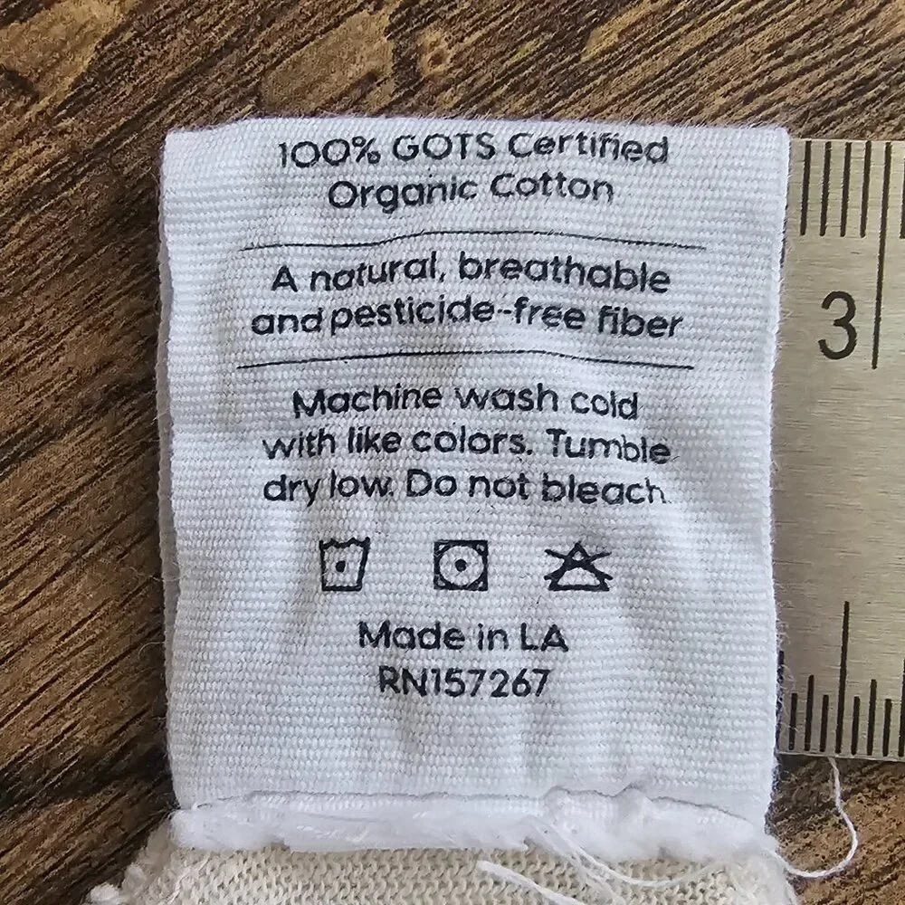 Mate 100% Cotton Soft Sleeveless Tank Top w Distressed Neckline M - Picture 7 of 8